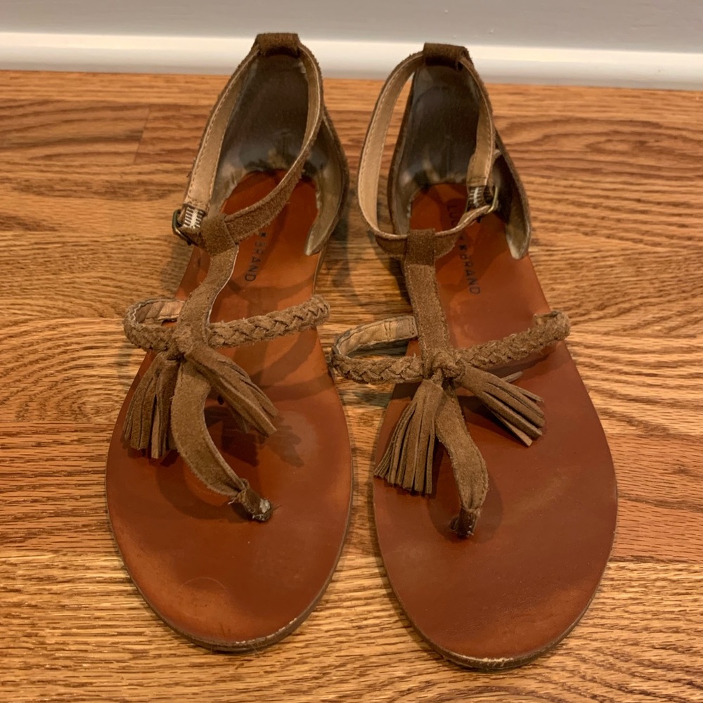 Lucky Brand Tassel Gladiator Sandals